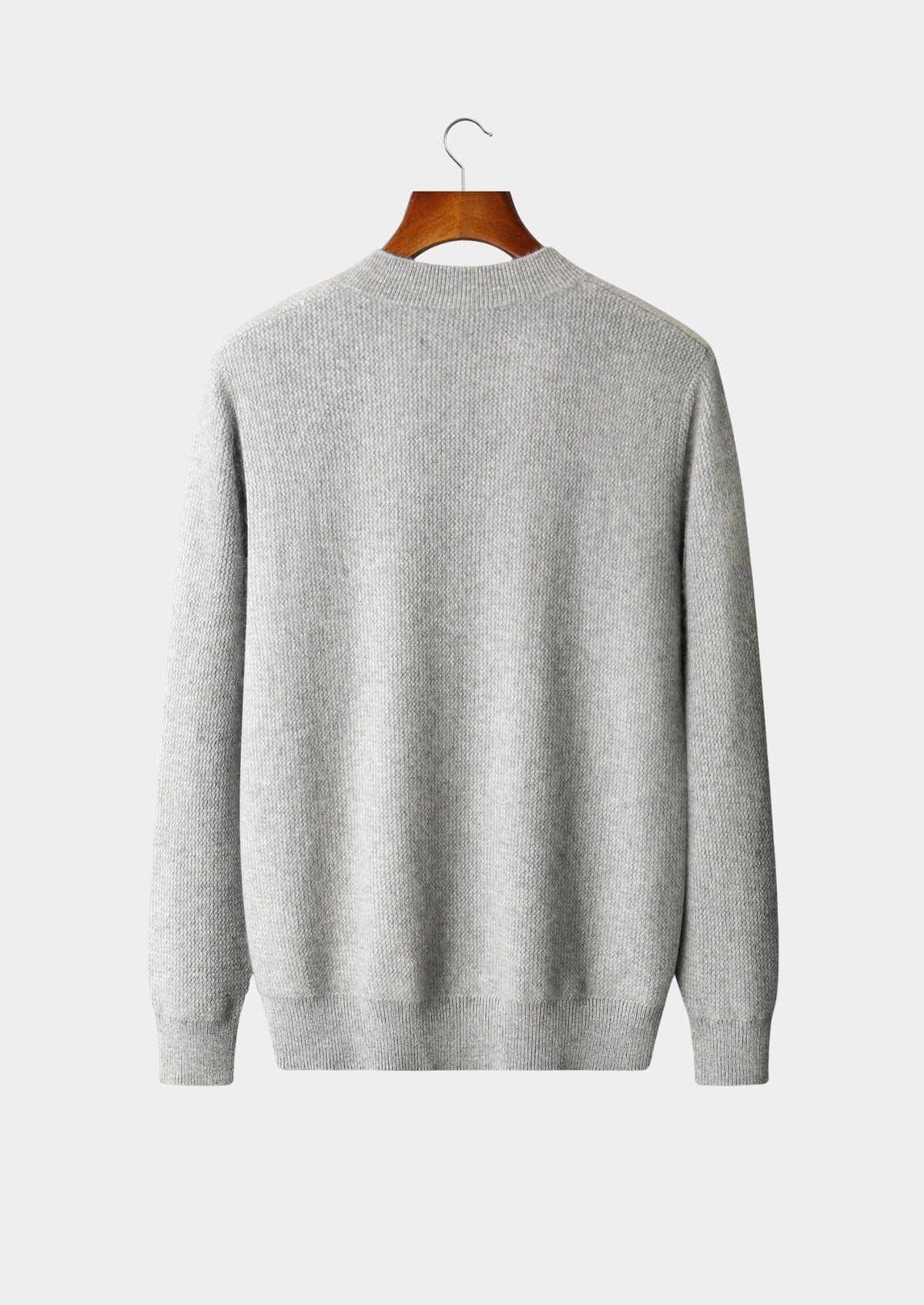Pure Extra-Fine Merino Wool Textured Button Cardigan