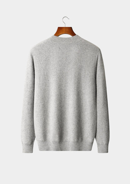 Pure Extra-Fine Merino Wool Textured Button Cardigan