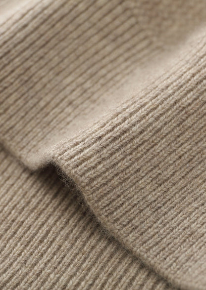 Pure Extra-Fine Merino Wool Textured Button Cardigan