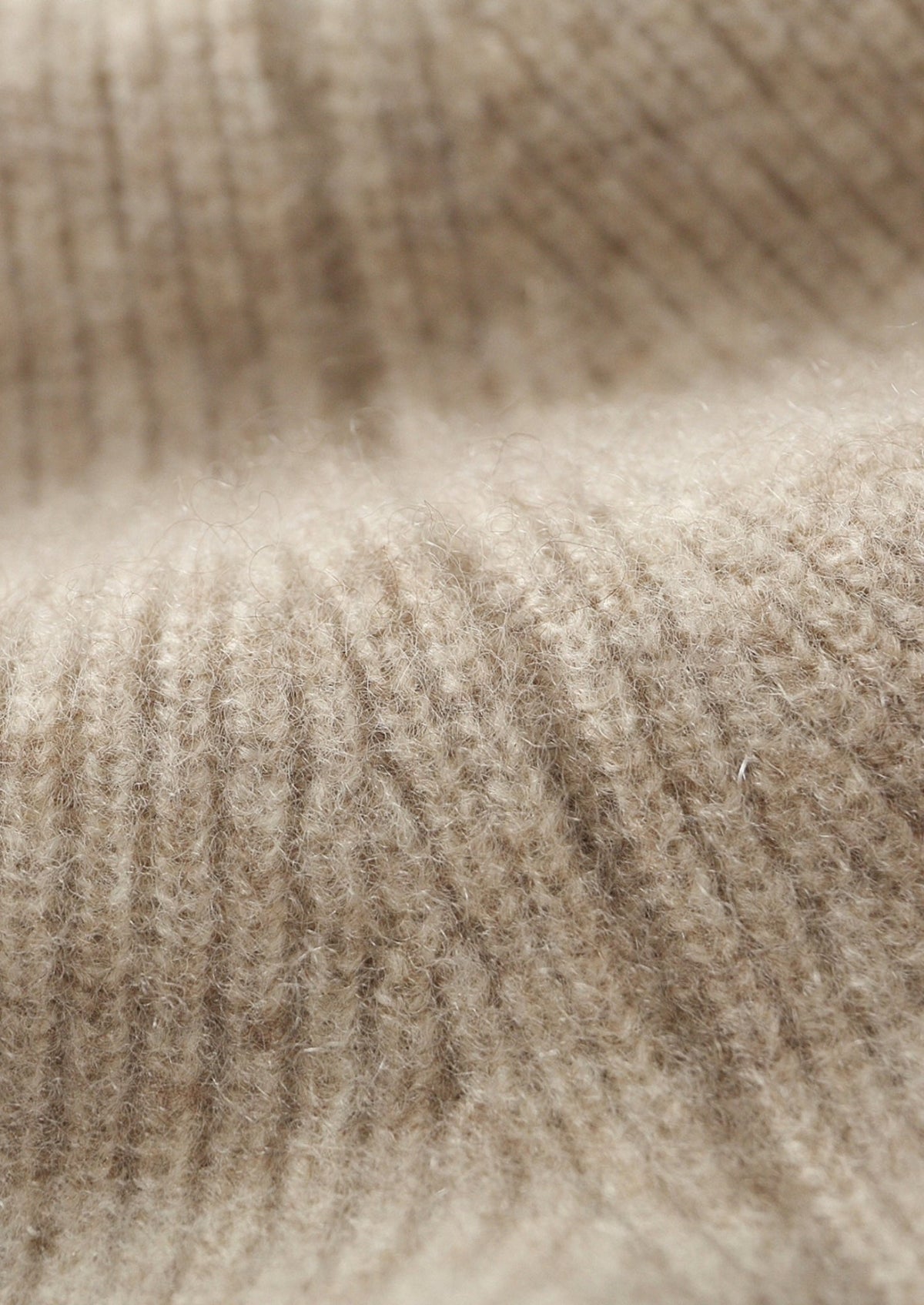 Premium Cashmere Two-Tone Zip Hoodie