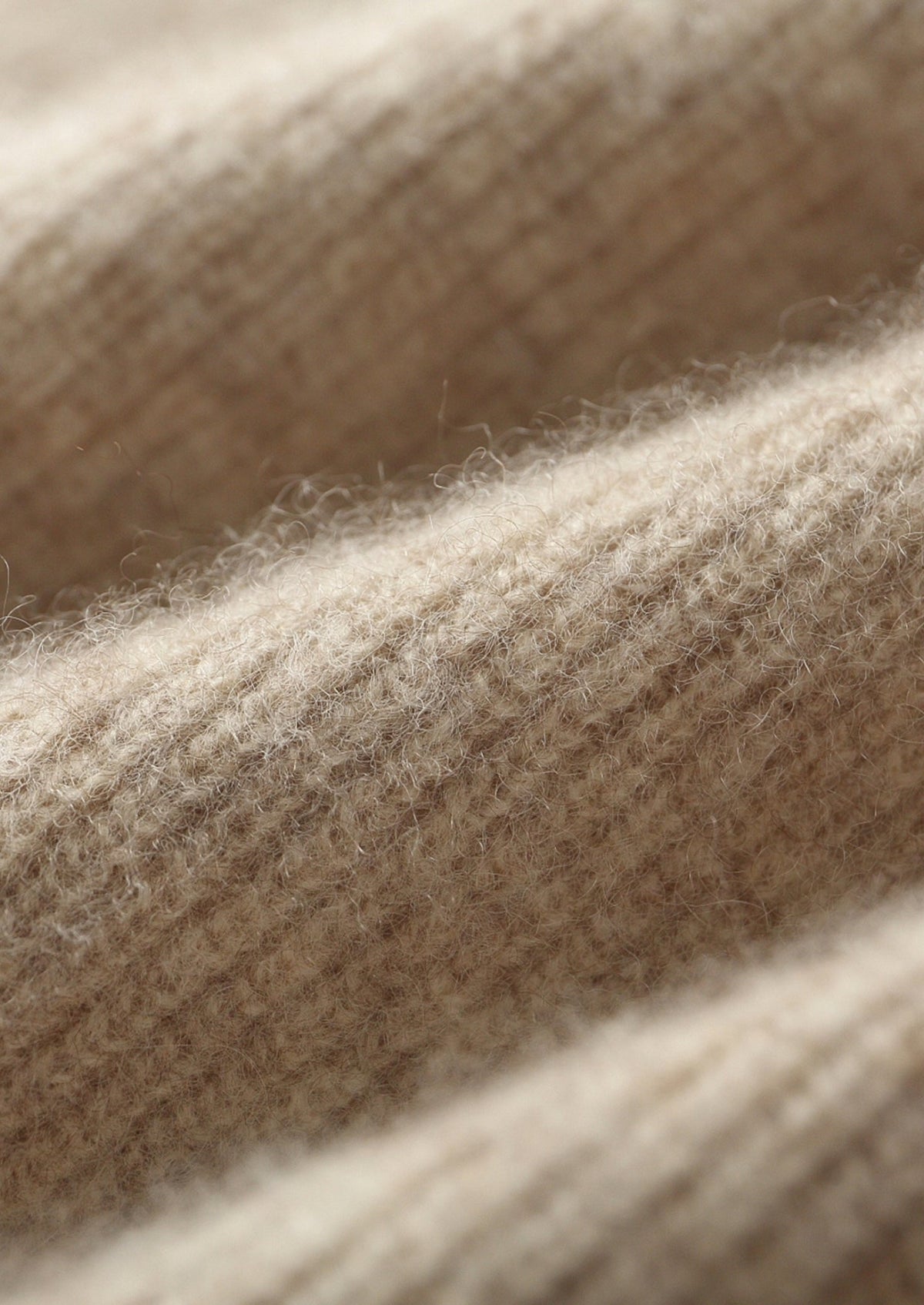 Premium Cashmere Two-Tone Zip Hoodie
