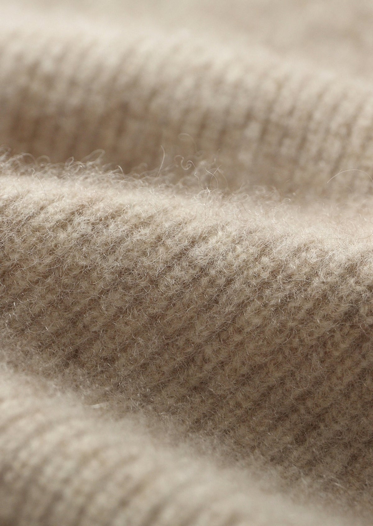 Premium Cashmere Two-Tone Zip Hoodie