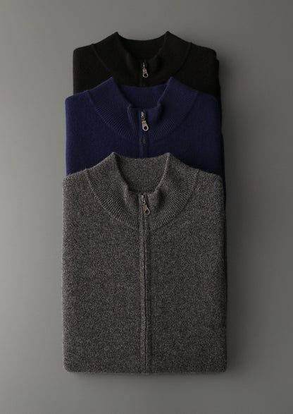 Pure Extra-Fine Merino Wool Zipper Vest