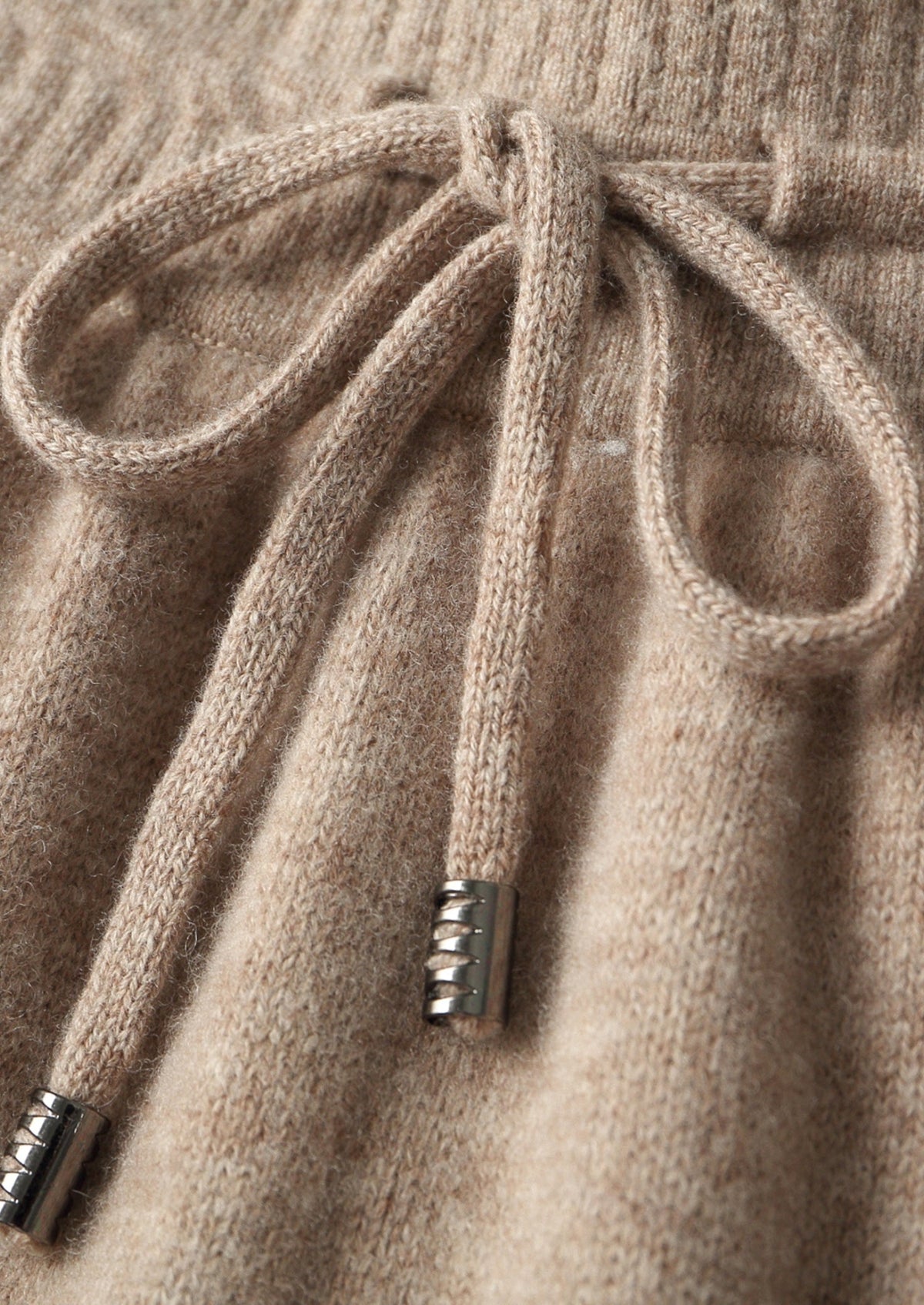 Pure Extra-Fine Merino Wool Drawstring Trousers