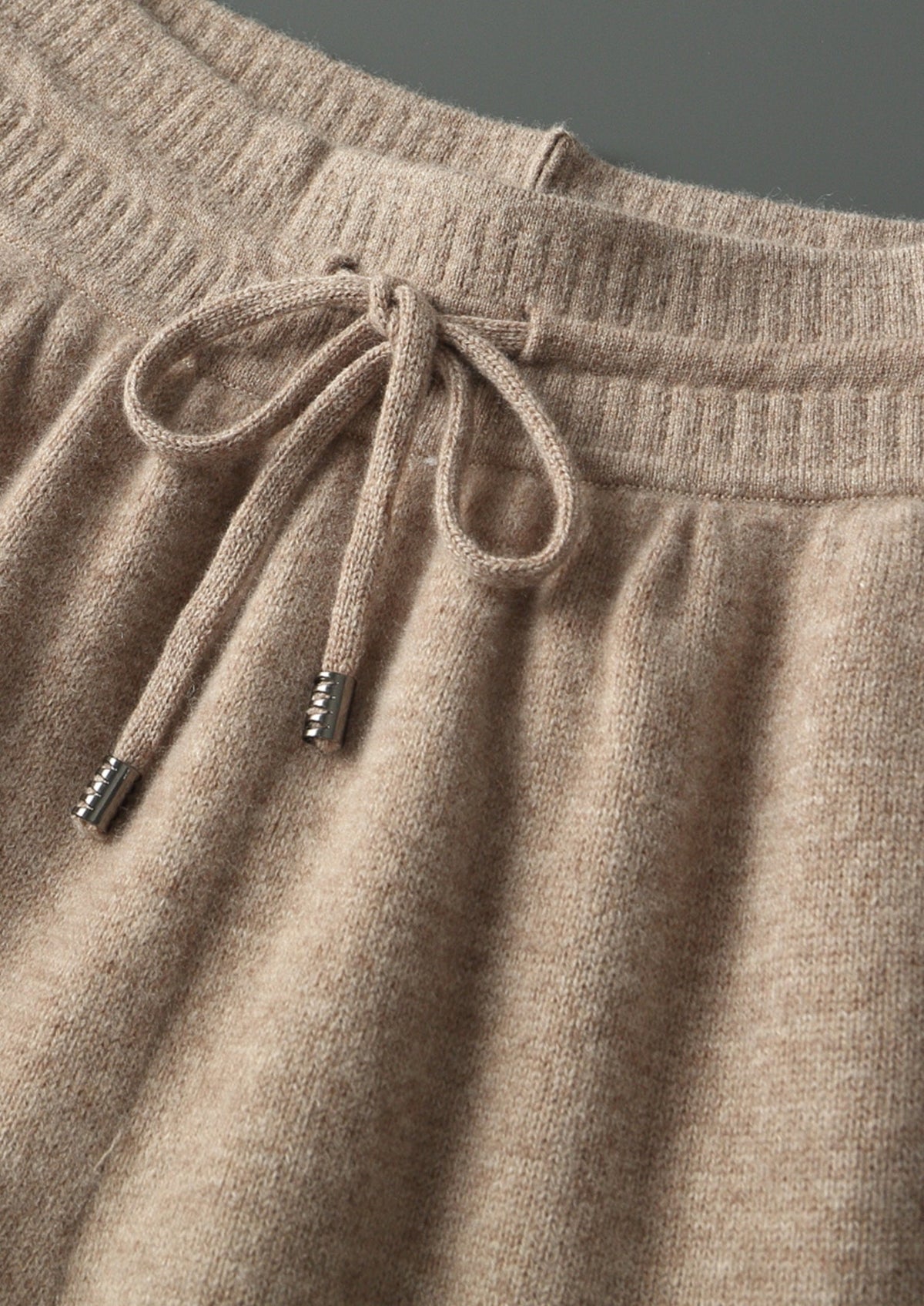 Pure Extra-Fine Merino Wool Drawstring Trousers