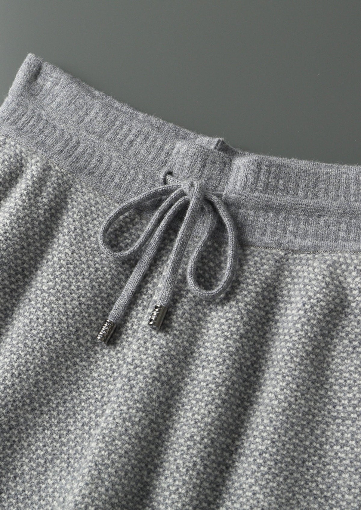 Pure Extra-Fine Merino Wool Jaquard Trousers