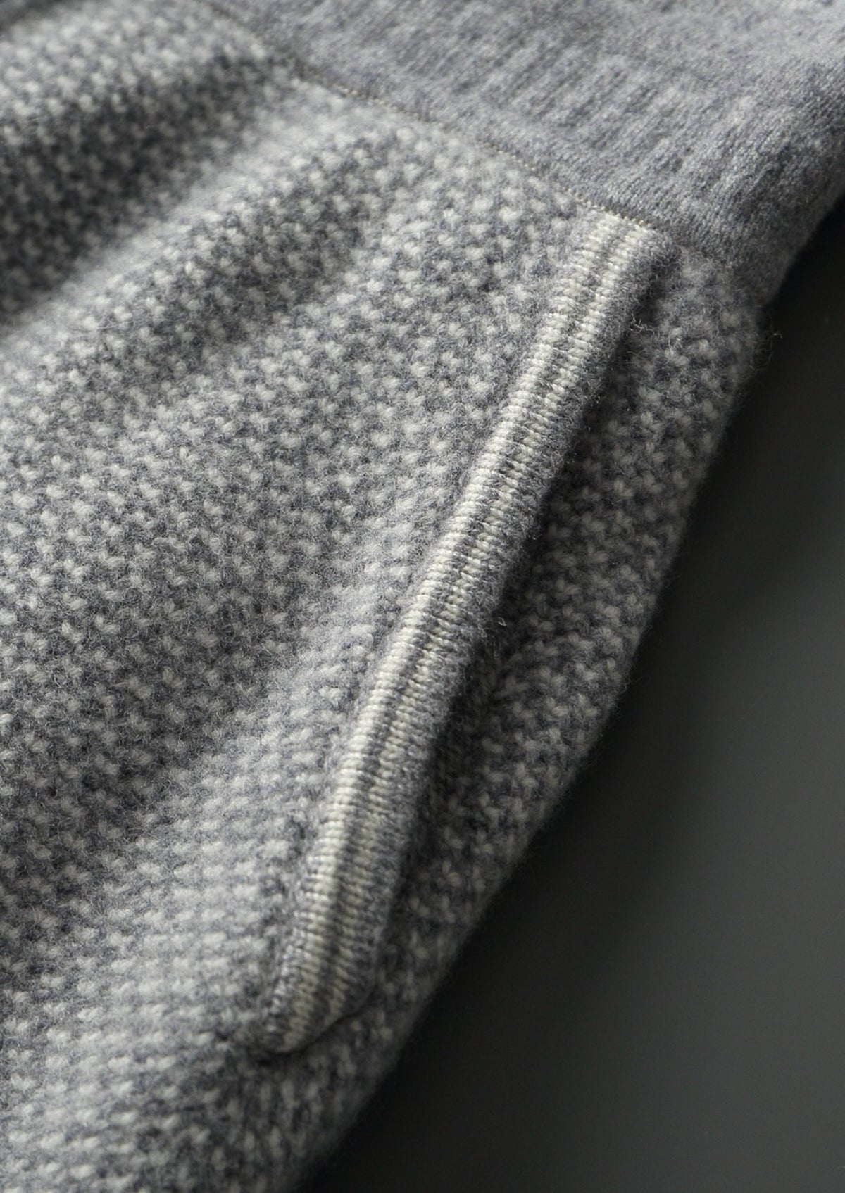 Pure Extra-Fine Merino Wool Jaquard Trousers