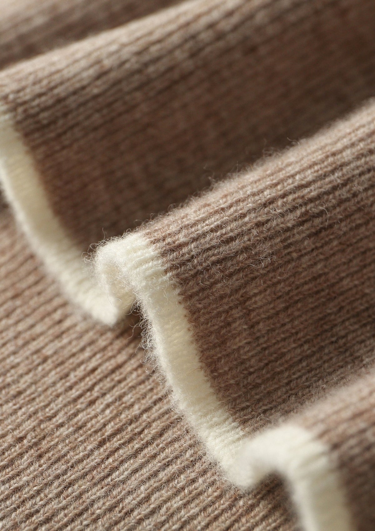 Pure Extra-Fine Merino Wool Contrast Crewneck