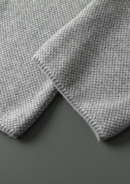 Pure Extra-Fine Merino Wool Jaquard Trousers