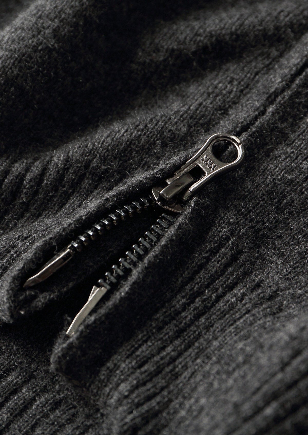 Pure Extra-Fine Merino Wool Funnel Neck Cardigan