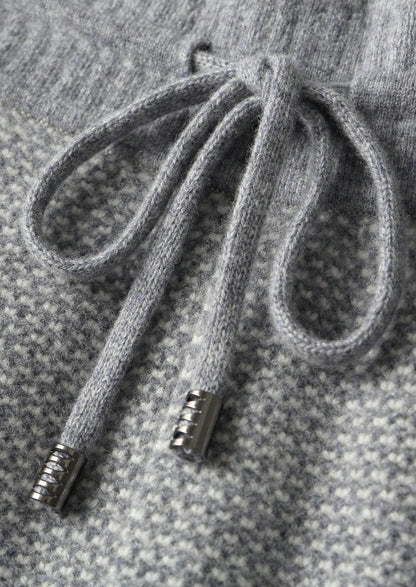 Pure Extra-Fine Merino Wool Jaquard Trousers