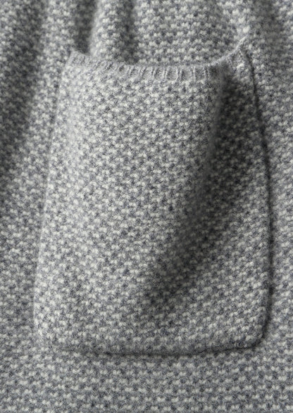 Pure Extra-Fine Merino Wool Jaquard Trousers
