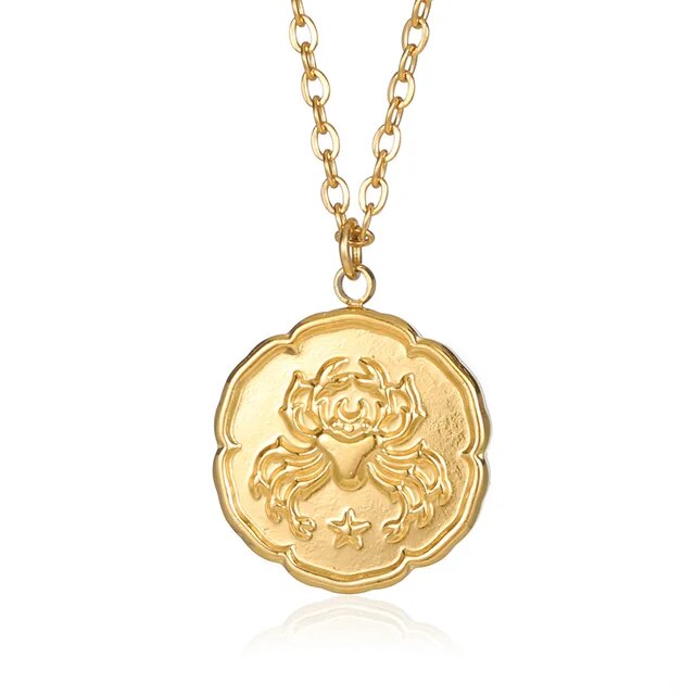 Zodiac Sign Necklace - Gold