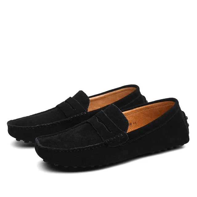 LORMIER Suede Marina Loafers