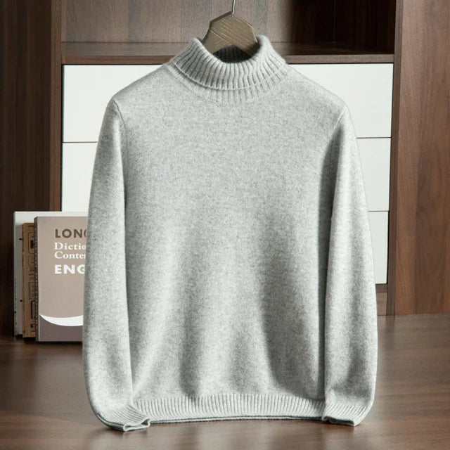 100% CASHMERE TURTLENECK