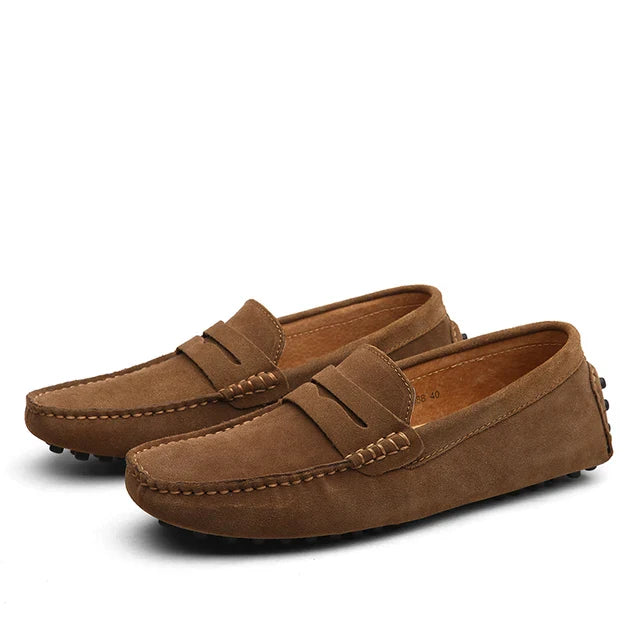 LORMIER Suede Marina Loafers