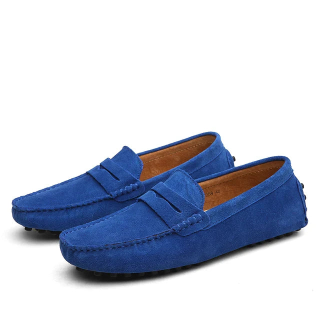 LORMIER Suede Marina Loafers