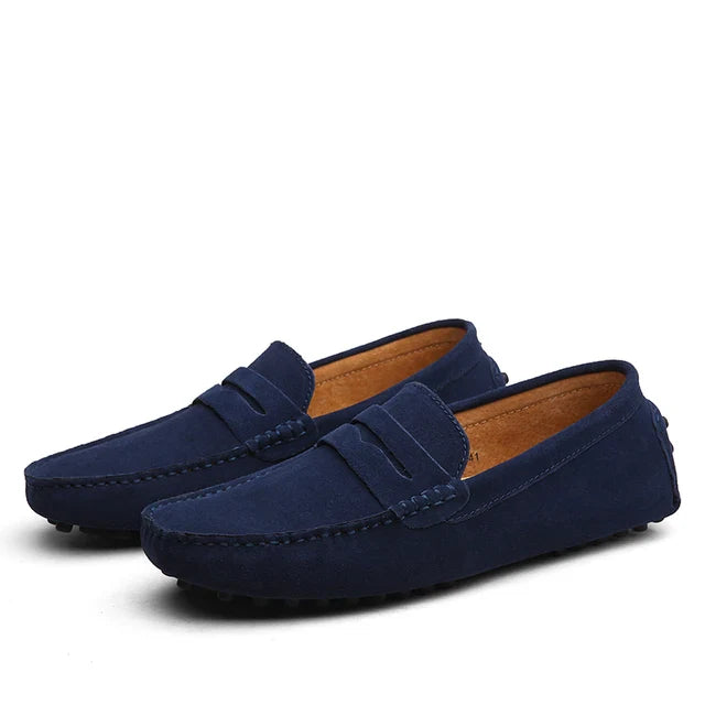 LORMIER Suede Marina Loafers