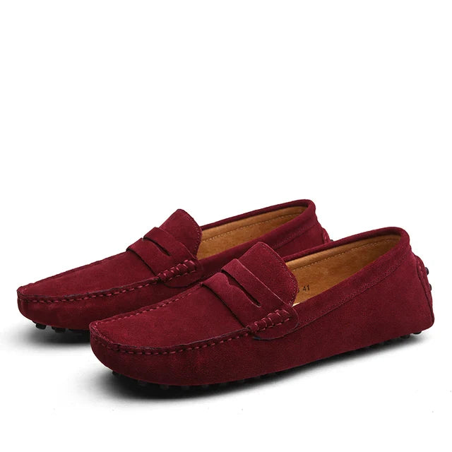 LORMIER Suede Marina Loafers