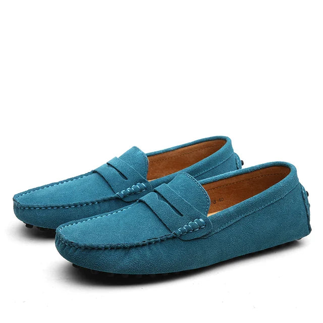 LORMIER Suede Marina Loafers