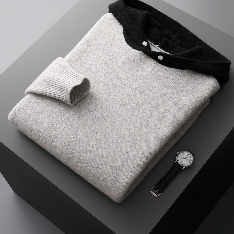 ARDEN - MERINO WOOL HOODIE - LORMIER - 