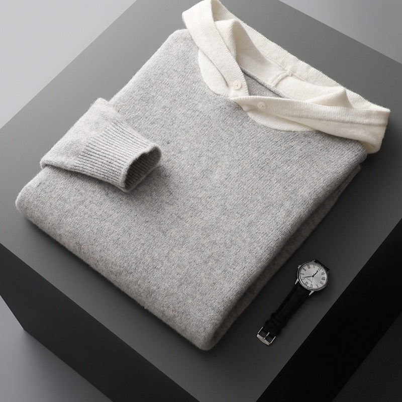 ARDEN - MERINO WOOL HOODIE - LORMIER - 