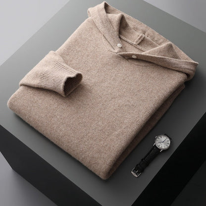 ARDEN - MERINO WOOL HOODIE - LORMIER - 