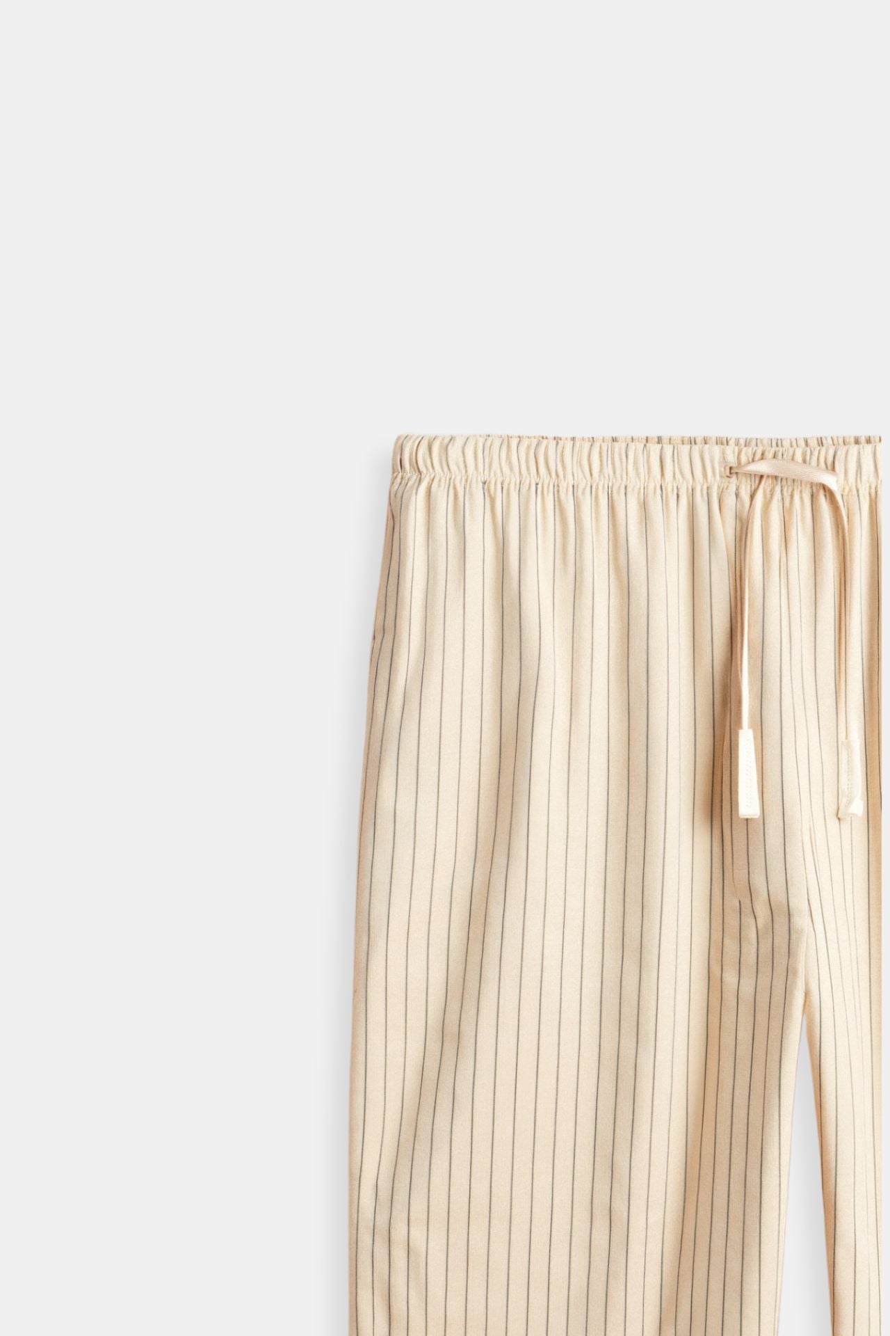 BREATHABLE SOLID DRAWSTRING LINEN PANTS - LORMIER - 