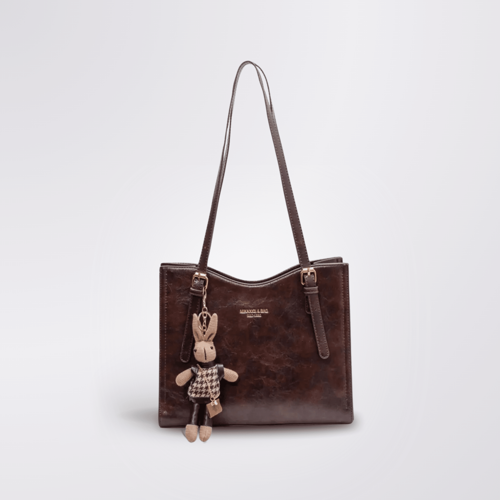 BUNNY - VINTAGE VEGAN LEATHER SHOULDER BAG - LORMIER - 