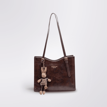 BUNNY - VINTAGE VEGAN LEATHER SHOULDER BAG - LORMIER - 