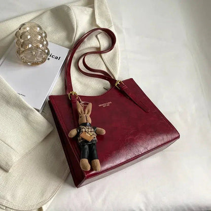 BUNNY - VINTAGE VEGAN LEATHER SHOULDER BAG - LORMIER - 