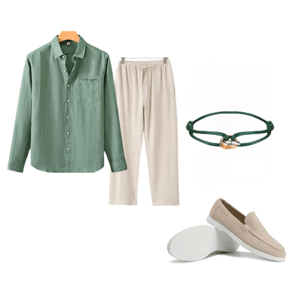 CAPRI LINEN 4 - PIECE SET - LORMIER - 