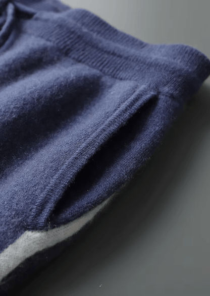 CASHMERE COMFORT SET – ZIP HOODIE & KNIT PANTS - LORMIER - 