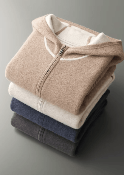 CASHMERE COMFORT SET – ZIP HOODIE & KNIT PANTS - LORMIER - 