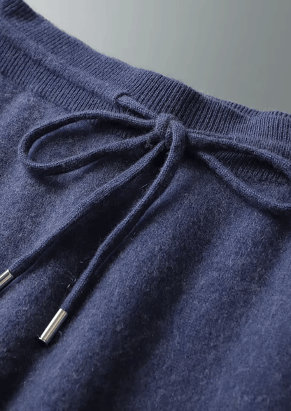 CASHMERE COMFORT SET – ZIP HOODIE & KNIT PANTS - LORMIER - 