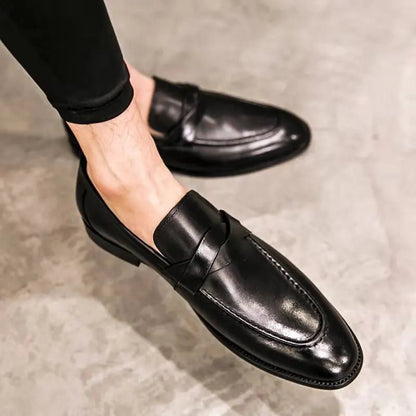 CASUAL LEATHER LOAFERS - LORMIER - 