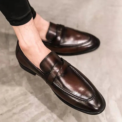 CASUAL LEATHER LOAFERS - LORMIER - 