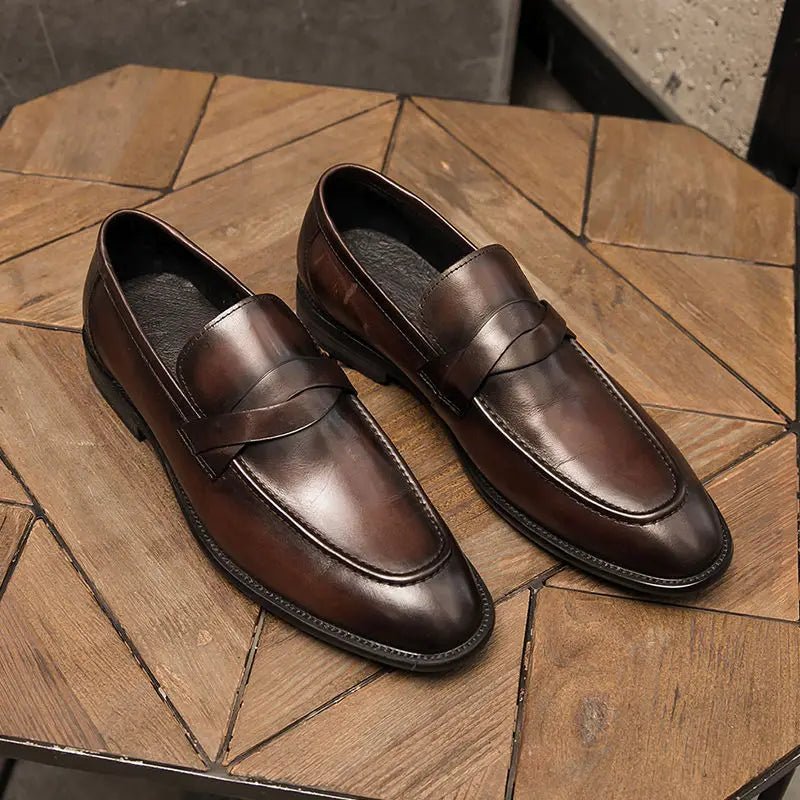 CASUAL LEATHER LOAFERS - LORMIER - 