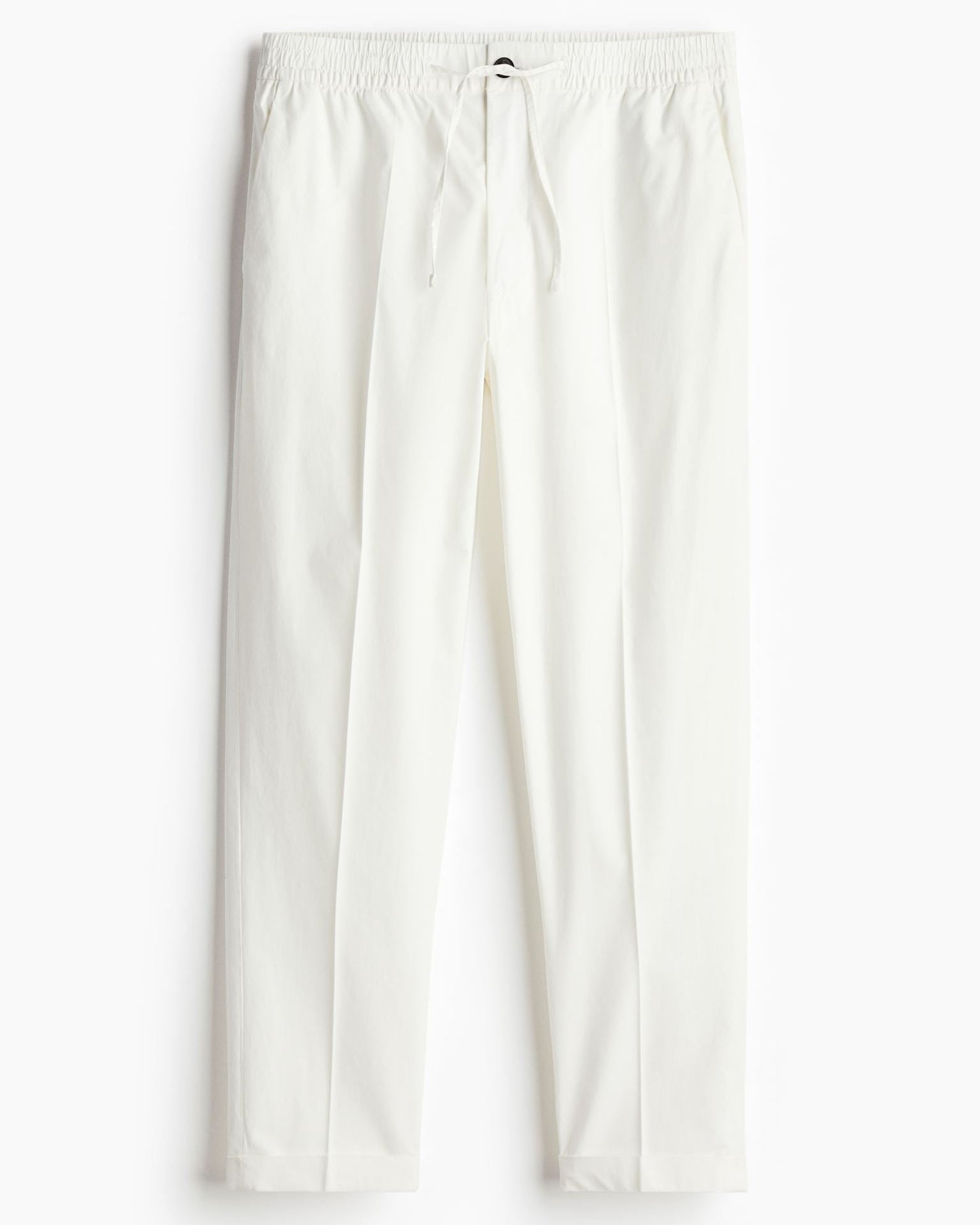 CASUAL REGULAR STRAIGHT COTTON PANTS - LORMIER - 