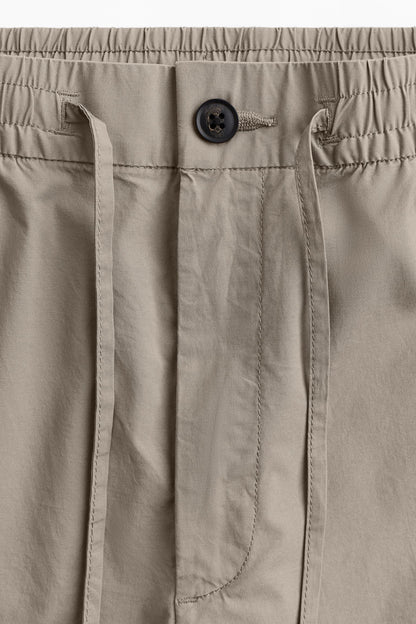 CASUAL REGULAR STRAIGHT COTTON PANTS - LORMIER - 