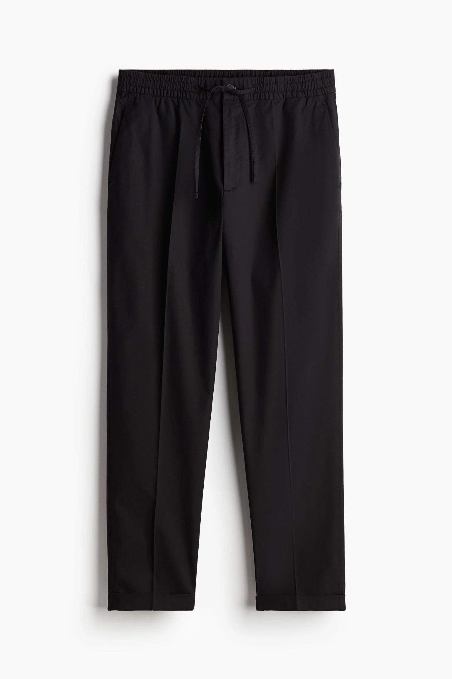 CASUAL REGULAR STRAIGHT COTTON PANTS - LORMIER - 