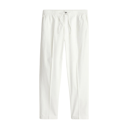 CASUAL REGULAR STRAIGHT COTTON PANTS - LORMIER - 