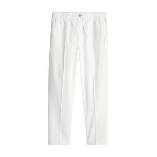 CASUAL REGULAR STRAIGHT COTTON PANTS - LORMIER - 