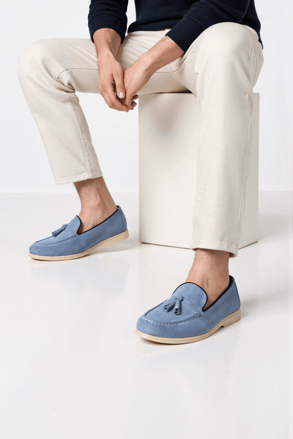 CASUAL VELVET UPPER LOAFERS - LORMIER - 