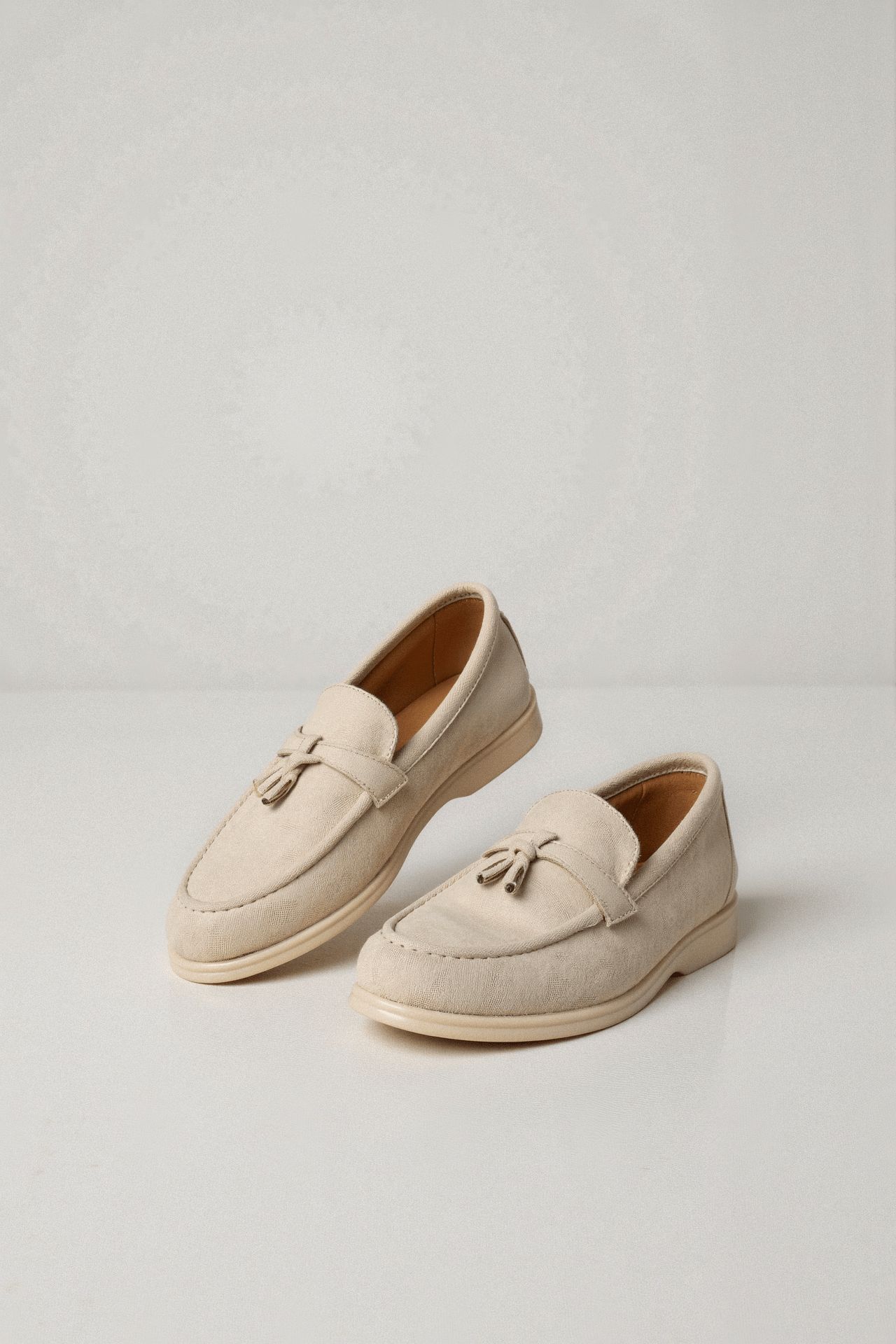 CASUAL VELVET UPPER LOAFERS - LORMIER - 