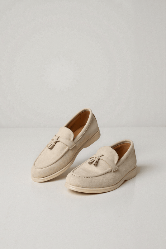 CASUAL VELVET UPPER LOAFERS - LORMIER - 