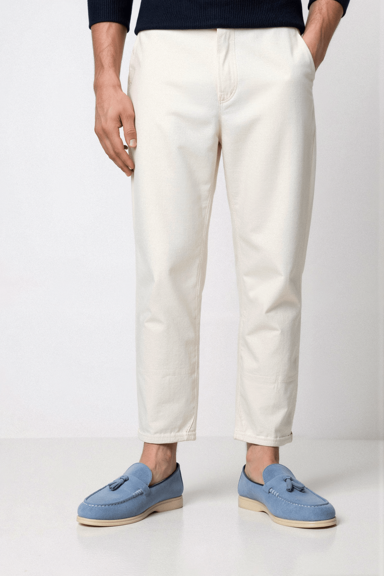 CASUAL VELVET UPPER LOAFERS - LORMIER - 