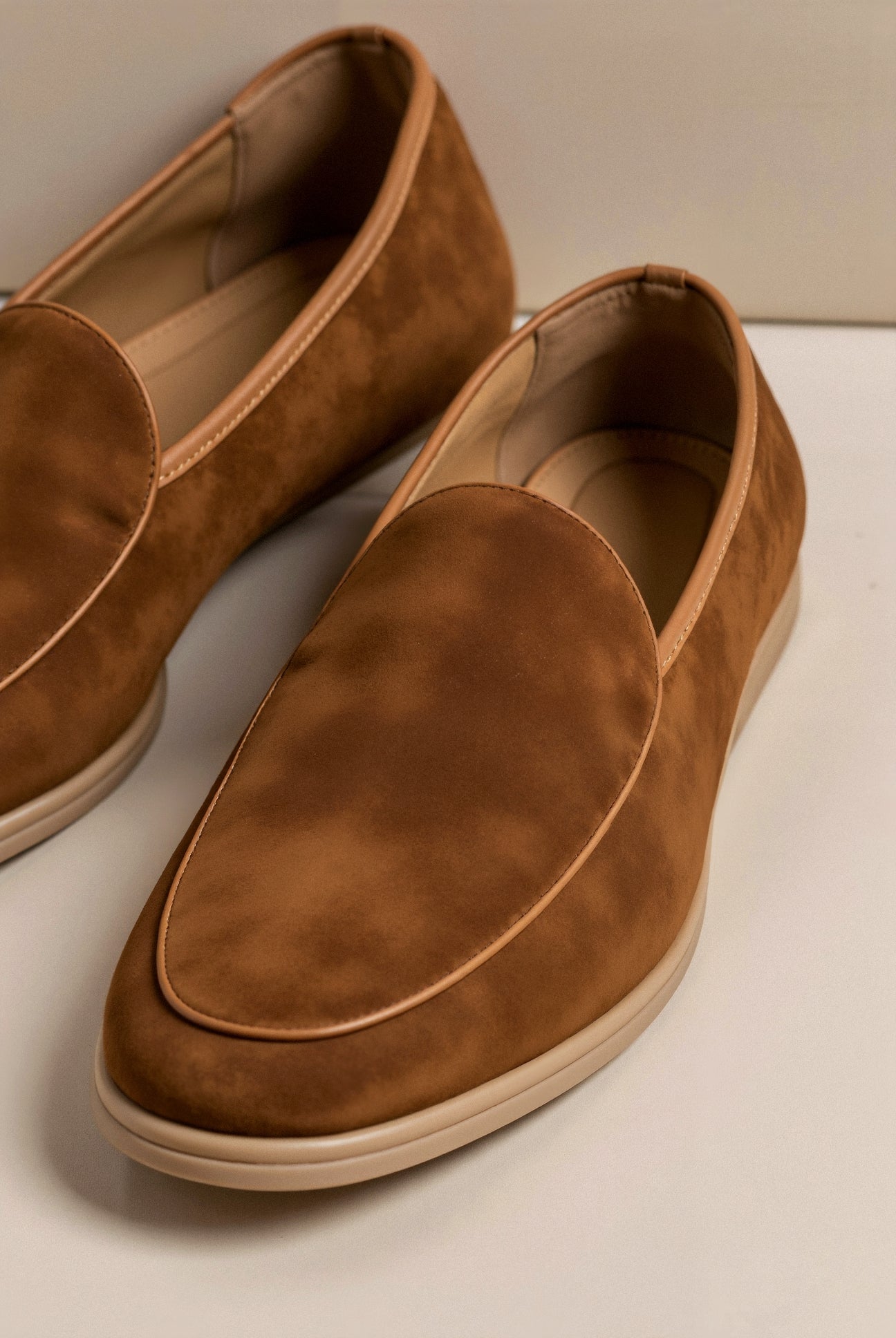 CLASSIC ELEGANT SUEDE LEATHER LOAFERS - LORMIER - 