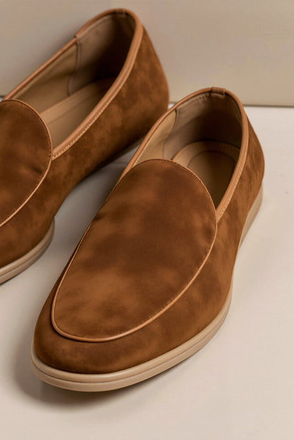 CLASSIC ELEGANT SUEDE LEATHER LOAFERS - LORMIER - 