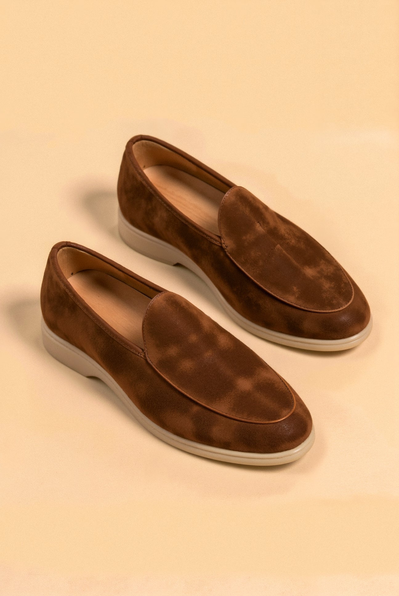 CLASSIC ELEGANT SUEDE LEATHER LOAFERS - LORMIER - 